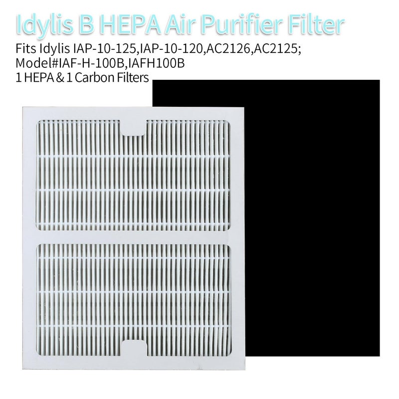 FilledwithLove Replacement Idyllis Air Purifier Filter b Compatible with Idylis Air Purifier AC-2125,AC-2126, IAP-10-125, IAPC-40-140, IAP-10-150, IAP-10-05, IAF-H-100B Filter - Image 2